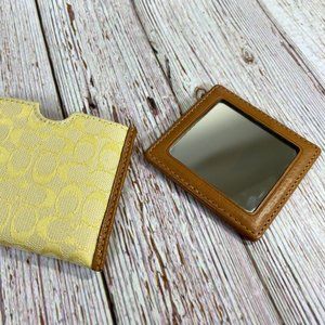 Coach compact mirror for purse